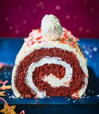 Red velvet roulade