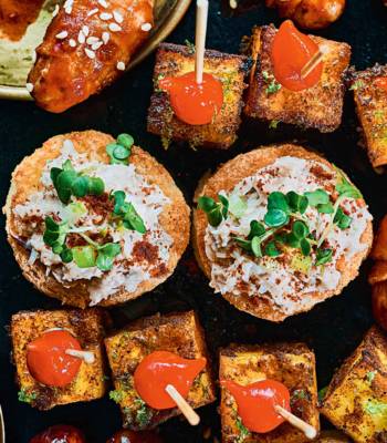 Bloody Mary crab brioche bites