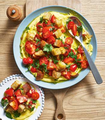 Tomato and tahini salad