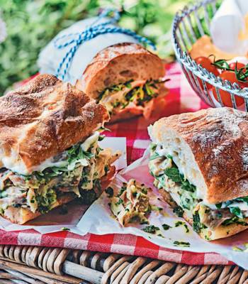 Salsa verde chicken mayo sandwiches