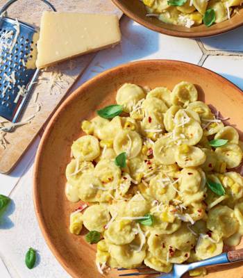 Speedy corn orecchiette