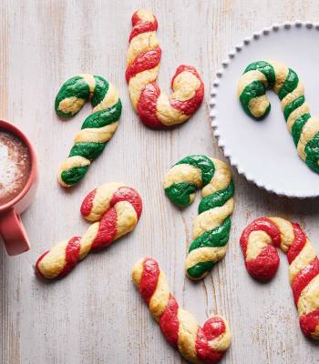 Candy cane cookies