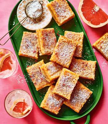 Pink grapefruit and peppercorn bars