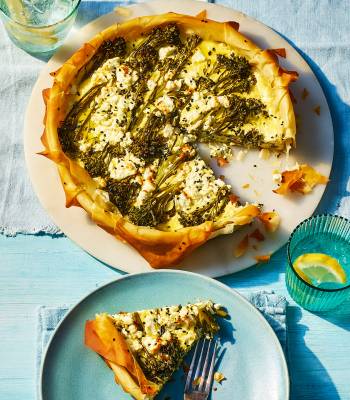 Sponsored: Tenderstem® broccoli, yogurt and feta filo tart