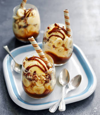 Banoffee sundaes