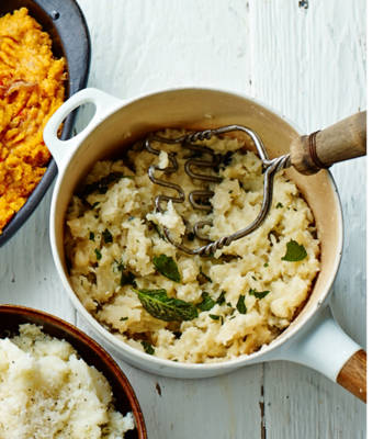 Blue cheese, celeriac and sage mash