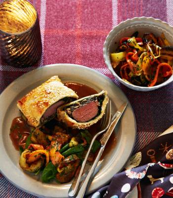 Individual venison Wellingtons