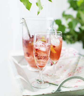 Pink fizz punch