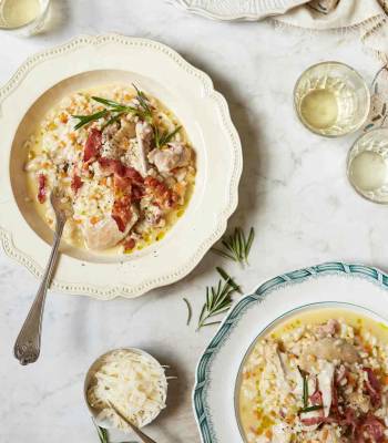 Chicken and pancetta risotto 