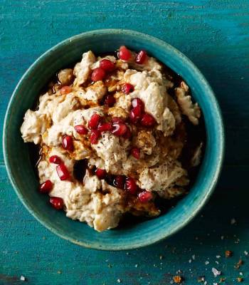 Smoky aubergine and pomegranate dip 