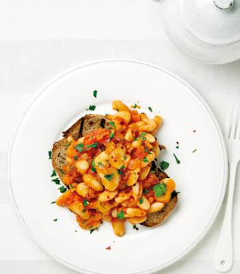 Smoky beans on toast