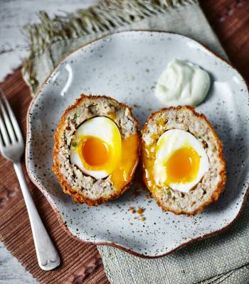 Teriyaki chicken Scotch eggs