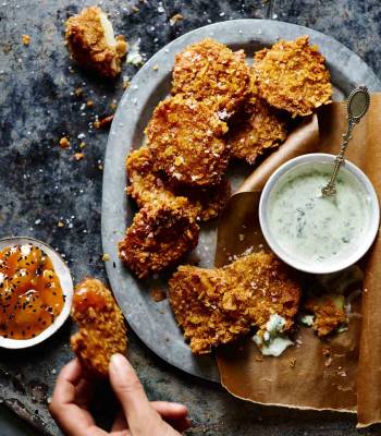 Crispy potato pakoras