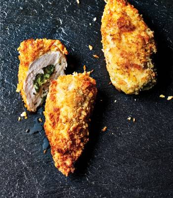 Tarragon and goats' cheese chicken kiev