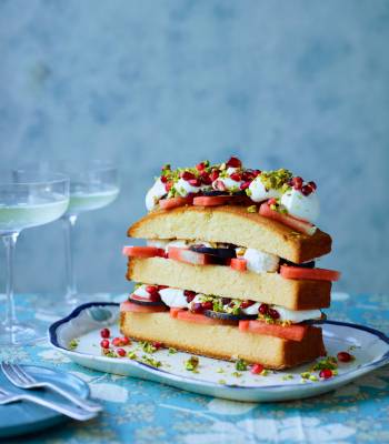 Watermelon layer cake