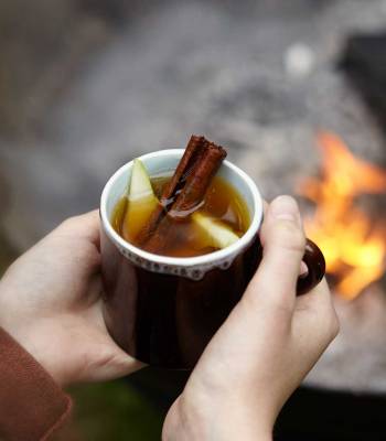 Chai pear and rum punch