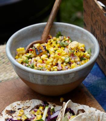 Charred corn salsa