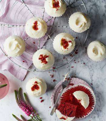 Hummingbird Bakery red velvet cupcakes  