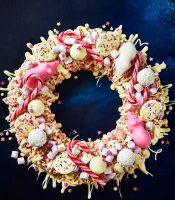 Pick 'n' mix Christmas wreath