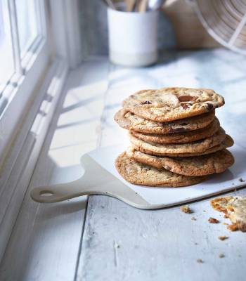 Loaded salted caramel and chocolate chip cookies
