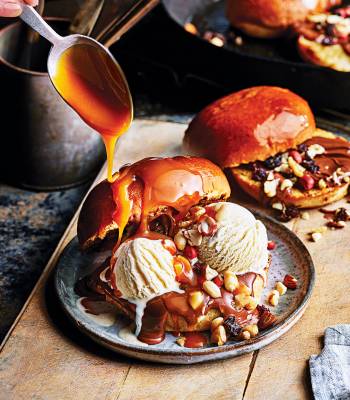 Nutella and nut-stuffed brioche ice-cream buns