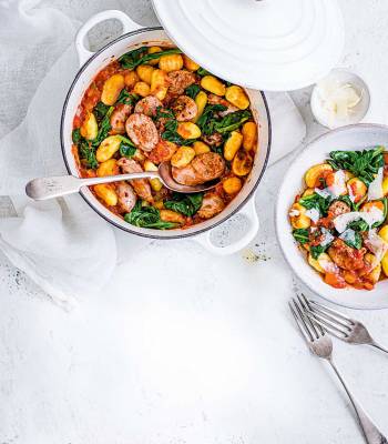 Sausage and gnocchi one-pot