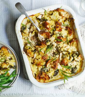 Chicken and Wensleydale gratin