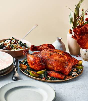 Firecracker chicken with cavolo nero rice