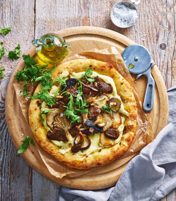 Truffled mushroom flatbread