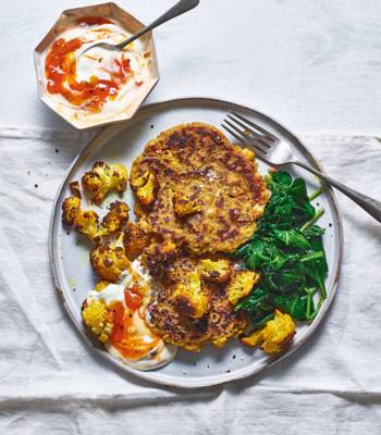 Curried chickpea pancakes