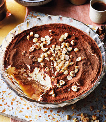 Hazelnut and brandy tiramisu