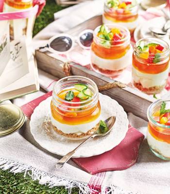 Pimm's cheesecake jars