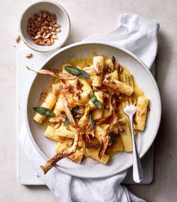 Low-waste butternut squash and sage rigatoni