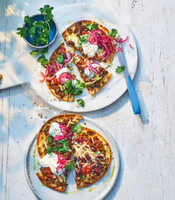 Taco pizza flatbreads