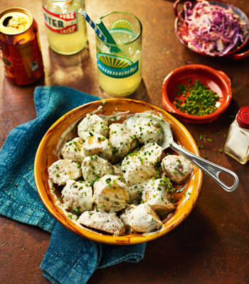 Herby blue cheese potato salad