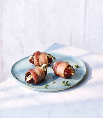 Sponsored: Bacon, goat’s cheese and thyme-stuffed California medjool dates 