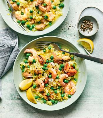 Reader recipe: Easy pea and seafood risotto