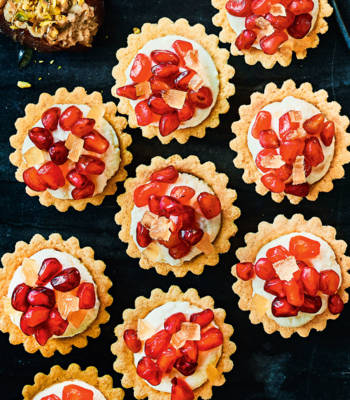 Jewelled ginger tartlets