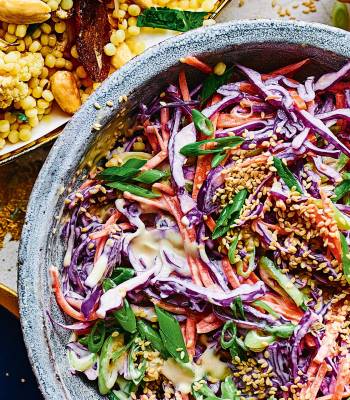 Ginger and miso mayo slaw