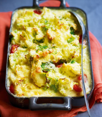 Fish pie with colcannon topping
