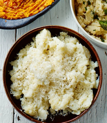 Garlic and Parmesan olive oil mash