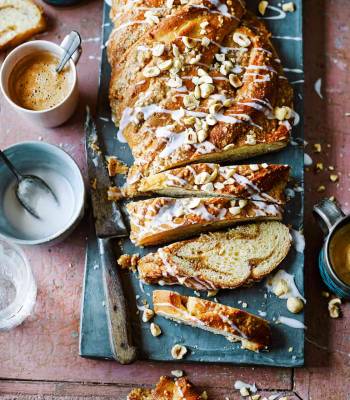 Nusszopf twisted hazelnut loaf 