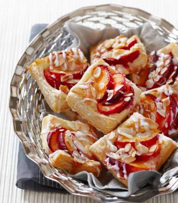 Plum and almond breakfast pastries