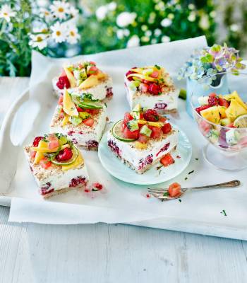 Mojito-style cheesecake