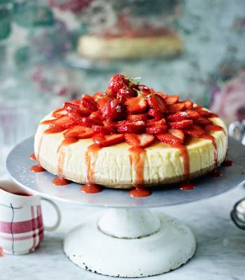 Strawberry lemon cheesecake