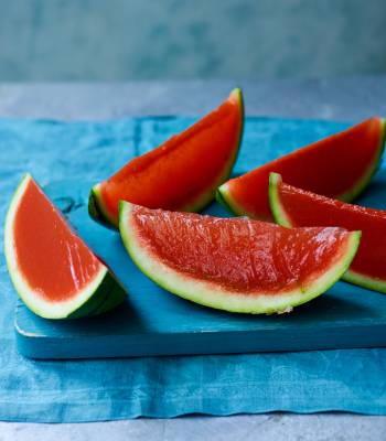 Watermelon jelly wedges