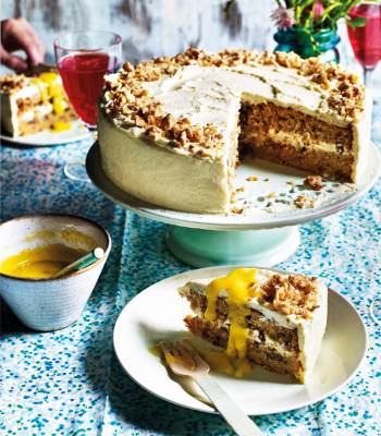 Parsnip and white chocolate cake  