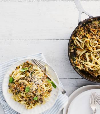 Summer tagliatelle ragu