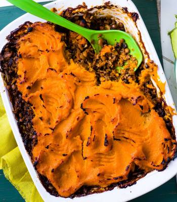 Sweet potato shepherd's pie 