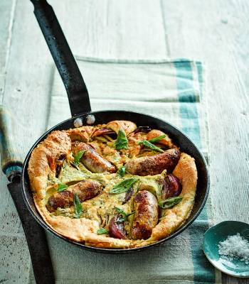 Frying pan toad in the hole